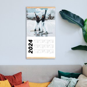 malý plakátový kalendář: fotokalendář s lištami / fotokalendář bez lišt včetně lišt
