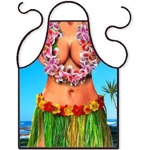 Kuchyňská zástěra na vaření - Havajská dívka