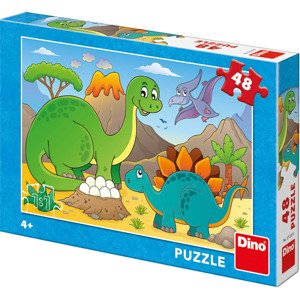 Dětské puzzle 48 dílků - Dinosauři