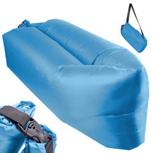 Samonafukovací lehátko Lazy Bag - modré 230cm x 70cm