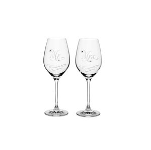 Swarovski sklenice na víno Mr a Mrs 360 ml