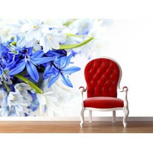 IMPAR Fototapeta Modrá květina (Rozměr : 126 x 83)