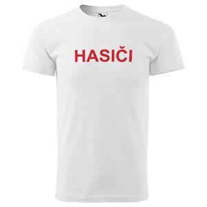 Tričko Hasiči - klasika (Velikost: M, Typ: pro muže, Barva trička: Bílá)
