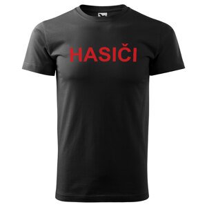 Tričko Hasiči - klasika (Velikost: XS, Typ: pro muže, Barva trička: Černá)