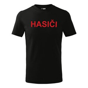 Tričko Hasiči – klasika - dětské (Velikost: 110, Barva trička: Černá)