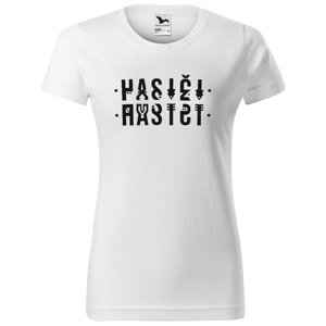 Tričko Hasiči – šifra (Velikost: XL, Typ: pro ženy, Barva trička: Bílá)