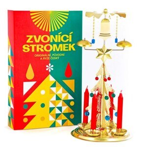 Logimax Česká obnovená výroba Tradiční Andělské zvonění stromek zlatý