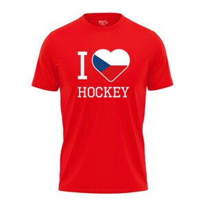 Dámské tričko s potiskem "I love hockey"
